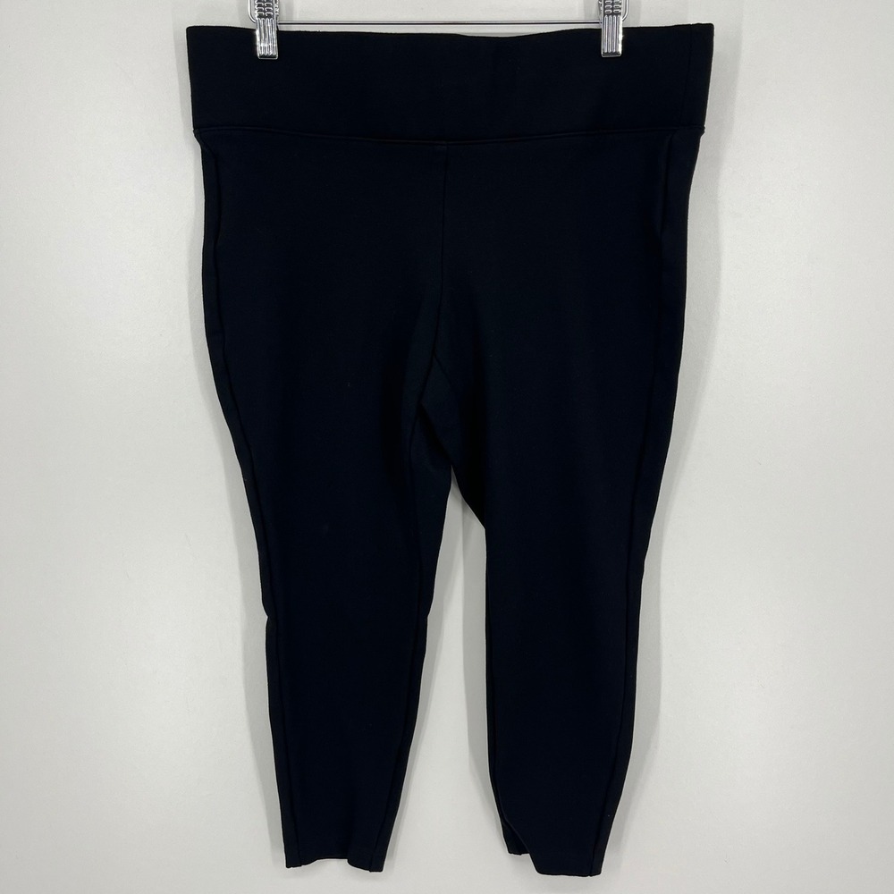 Torrid Studio Black Ponte Knit Skinny Pants Plus Size 1R Wide Waistband